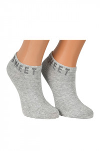 Sosete dama SWEET, set 2 perechi, gri