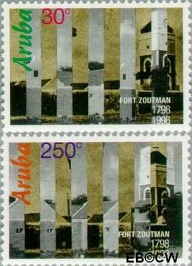 Aruba AR 207#209 1998 Fort Zoutman Postfris