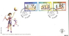Aruba AR E109 2003 Kinderzegels FDC zonder adres