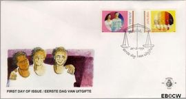 Aruba AR E38 1992 Gelijkheid FDC zonder adres