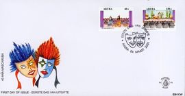 Aruba AR E93 2001 Mascaruba 40 jaar FDC zonder adres