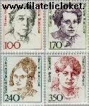 Bundesrepublik BRD 1390#1393  1988 Bekende vrouwen  Postfris