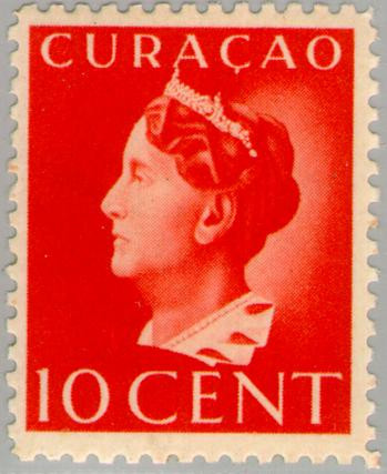 Curaçao CU 142 1941 Type 'Konijnenburg' 10 Gebruikt