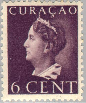 Curaçao CU 168 1947 Type 'Konijnenburg' 6 Gebruikt
