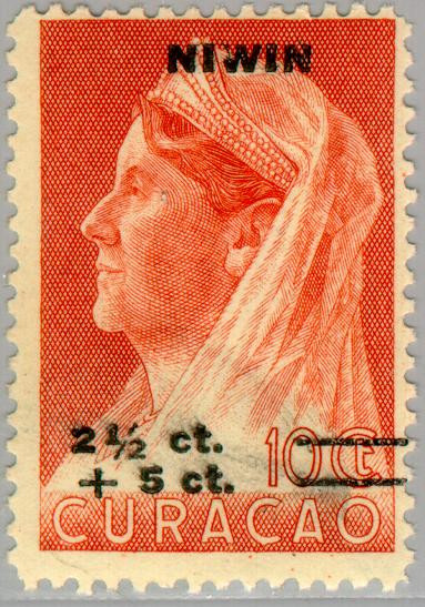 Curaçao CU 183 1947 Stichting N.I.W.I.N. 2½+5 op 10 Ongebruikt