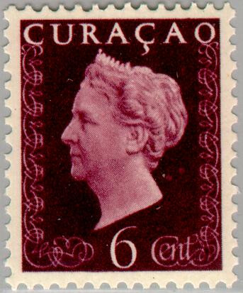 Curaçao CU 185 1948 Type 'Hartz' 6 Gebruikt