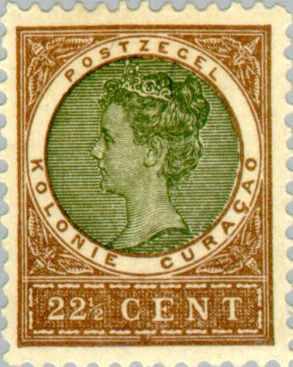Curaçao CU -38 1903 Type 'Veth' 22½ Ongebruikt