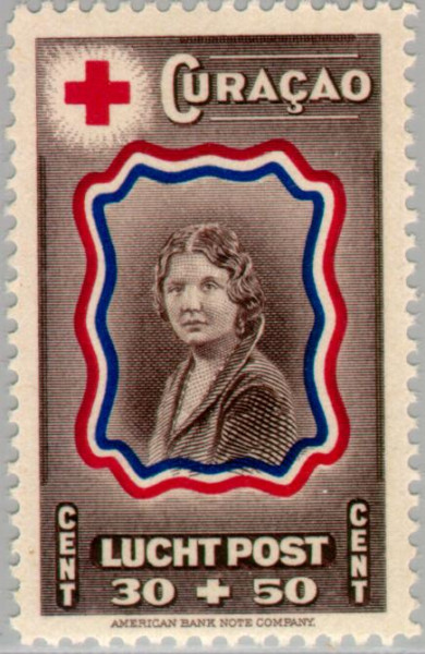 Curaçao CU LP49 1944 Nederlandsche Roode Kruis 30+50 Gebruikt