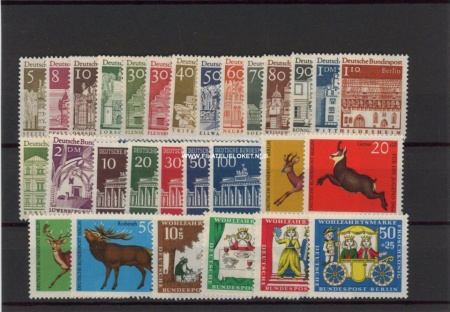 Duitsland- Berlin BDB1966 Complete jaargang Bund/Berlin 1966 Postfris