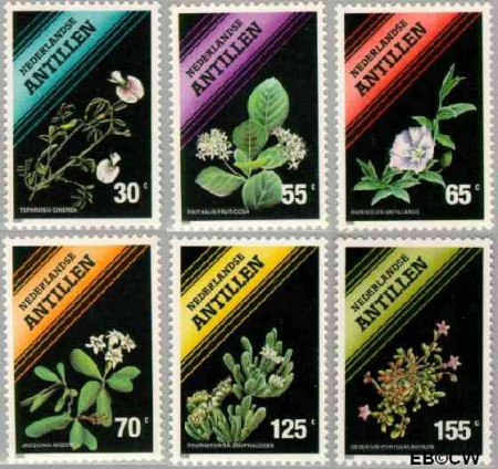 Ned. Antillen NA -935#940 ** Inheemse flora Postfris