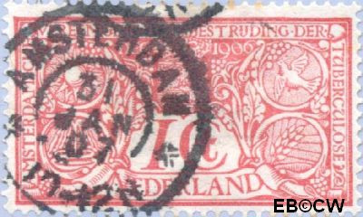Nederland NL 0084W 1906 Tuberculosebestrijding Gebruikt 1+1