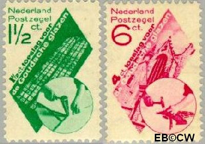 Nederland NL 0238#239 1931 Goudse Glazen Ongebruikt
