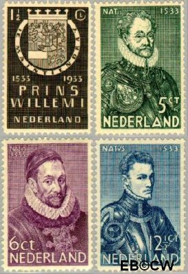 Nederland NL 0252#255 1933 Prins Willem I Ongebruikt
