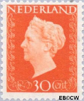 Nederland NL 0484 1947 Koningin Wilhelmina- Type 'Hartz' Ongebruikt 30