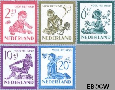 Nederland NL 0563#567 1950 Kind en dieren Ongebruikt