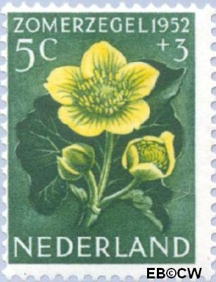 Nederland NL 0584 1952 Bloemen Ongebruikt 5+3