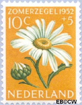 Nederland NL 0586 1952 Bloemen Gebruikt 10+5