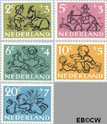 Nederland NL 0596#600 1952 Kind en dier Ongebruikt