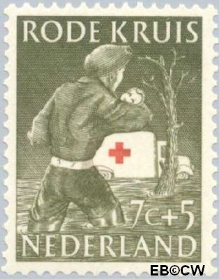 Nederland NL 0609 1953 Rode Kruis Ongebruikt 7+5