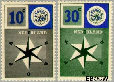 Nederland NL 0700#701 1957 Windroos Ongebruikt