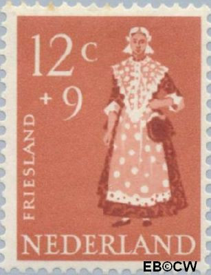 Nederland NL 0710 1958 Klederdrachten Ongebruikt 12+9