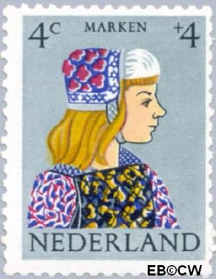 Nederland NL 0747 1960 Klederdrachten Gebruikt 4+4
