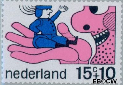 Nederland NL 0913 1968 Sprookjesfiguren Gebruikt 15+10