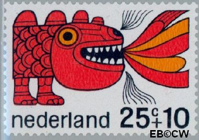 Nederland NL 0915 1968 Sprookjesfiguren Postfris 25+10