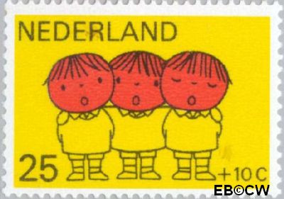 Nederland NL 0935 1969 Kind en muziek Gebruikt 25+10