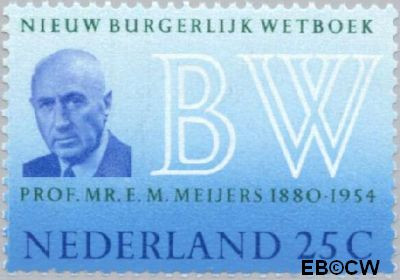 Nederland NL 0963# 1970 Nieuw Burgerlijk Wetboek Postfris