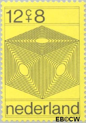 Nederland NL 0965 1970 Computertekeningen Gebruikt 12+8