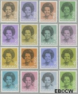 Nederland NL 1237#1252 1981 Koningin Beatrix- Type 'Struycken' Postfris