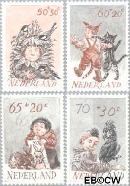 Nederland NL 1275#1278 1982 Kind en dier Postfris