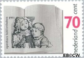 Nederland NL 1481 1991 Bibliotheken Gebruikt 70