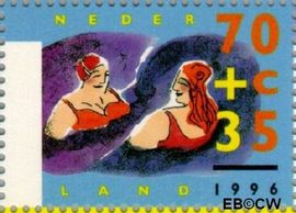 Nederland NL 1673 1996 Ouderen Gebruikt 70+35