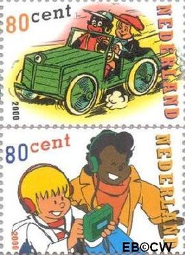 Nederland NL 1923a#1923b 2000 Strippostzegels- Sjors en Sjimmie Postfris