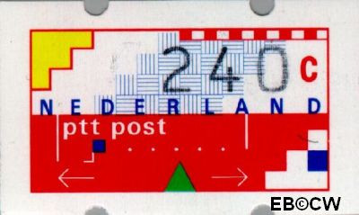 Nederland NL ATM22 1991 Opgedrukte waarde Gebruikt 240