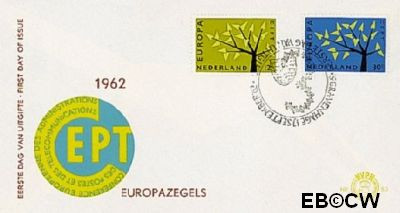 Nederland NL E053 1962 C.E.P.T.- Boom FDC zonder adres