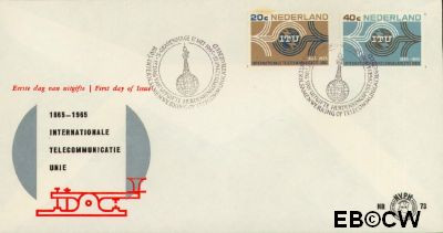 Nederland NL E073 1965 I.T.U. FDC zonder adres