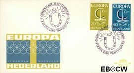 Nederland NL E80 1966 C.E.P.T.- Scheepje FDC zonder adres