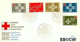 Nederland NL E86 1967 Rode Kruis FDC zonder adres