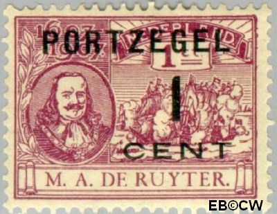 Nederland NL PT32 1907 Portzegel Gebruikt 1 op 1