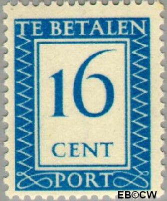 Nederland NL PT92 1947 Portzegel Gebruikt 16