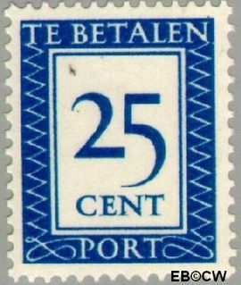 Nederland NL PT95 1947 Portzegel Postfris 25
