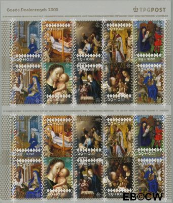 Nederland NL V2381-2390 2005 Decemberzegels- Goede Doelen Gebruikt