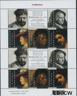 Nederland NL V2429#2433 2006 Rembrandt Postfris