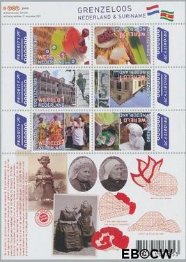 Nederland NL V2752-2757b 2010 Grenzeloos Nederland- Suriname Postfris