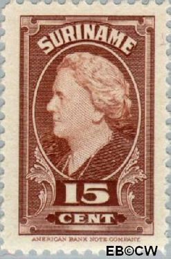 Suriname SU 230 1945 Koningin Wilhelmina Gebruikt 15