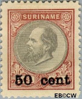 Suriname SU 39 1900 Hulpuitgifte Gebruikt 50 op 100