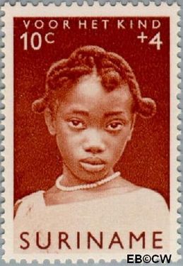 Suriname SU 399 1963 Surinaamse kinderen Gebruikt 10+4